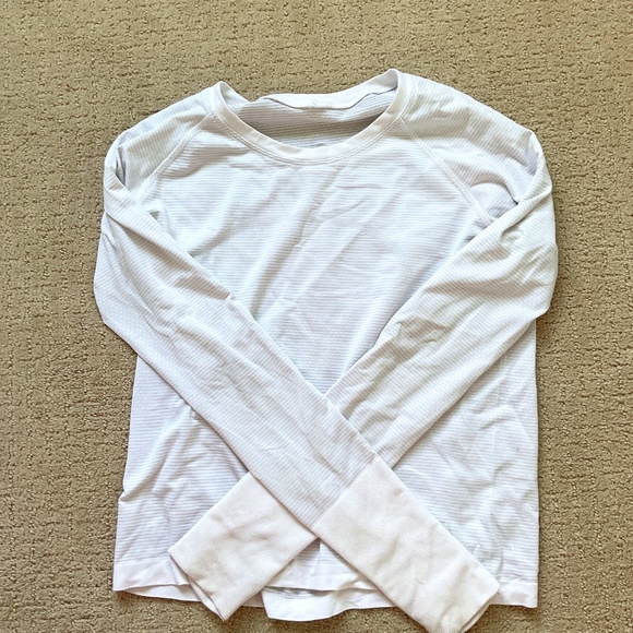 Lulu lemon white swiftly tech long sleeve - Picture 1 of 3